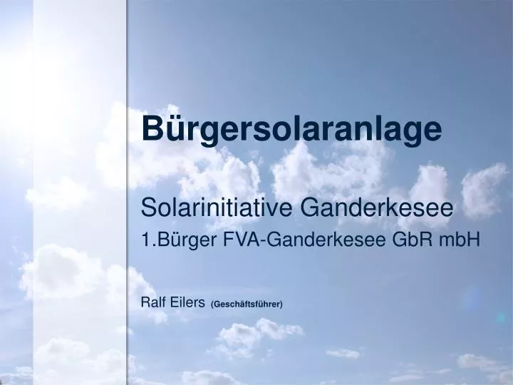 b rgersolaranlage