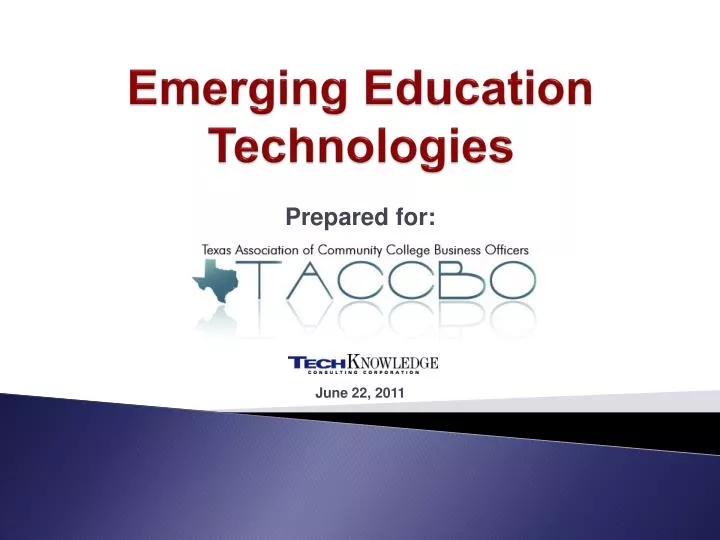 emerging education technologies