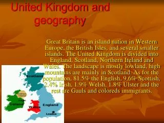United Kingdom and geography
