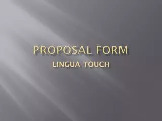 Proposal FORM