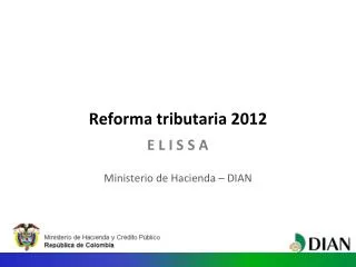 reforma tributaria 2012