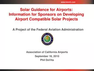 Association of California Airports September 16, 2010 Phil DeVita