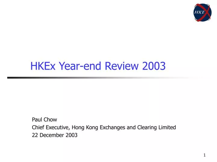 hkex year end review 2003