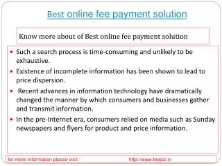 The best portal of best online fee payment solution