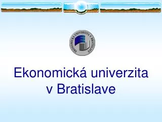 ekonomick univerzita v bratislave