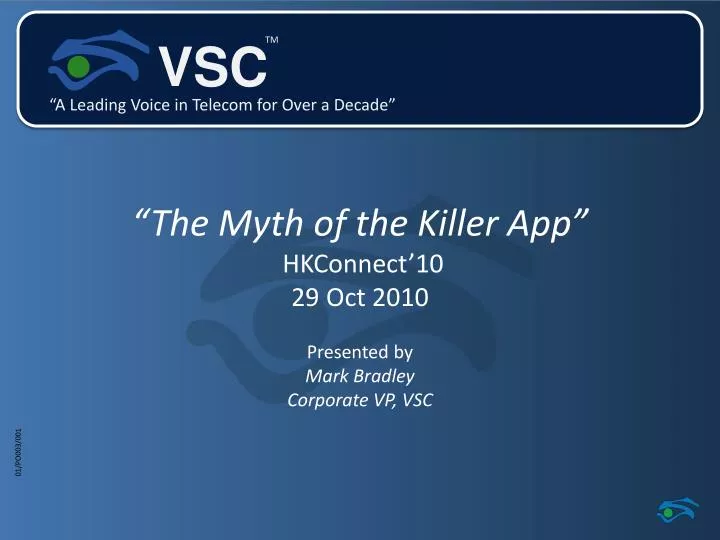 the myth of the killer app hkconnect 10 29 oct 2010