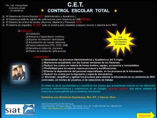 c e t control escolar total