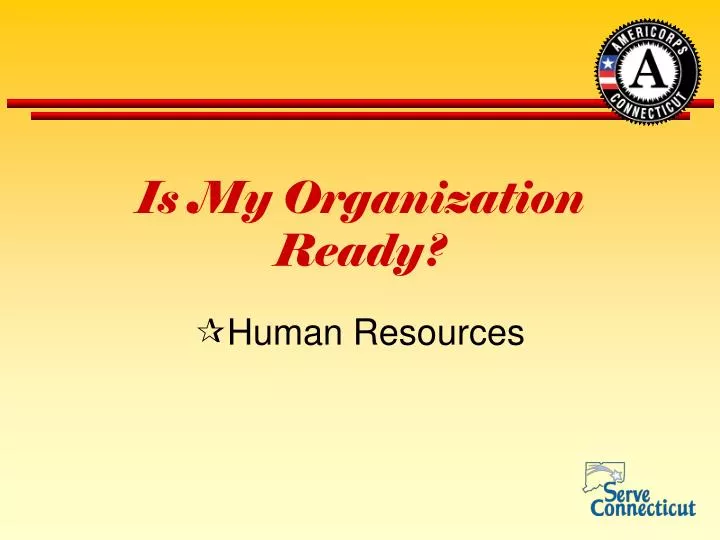 is my organization ready