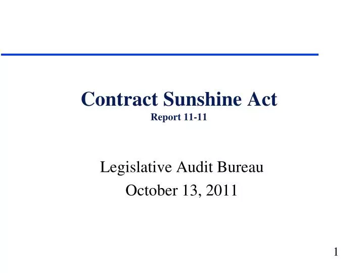 contract sunshine act report 11 11