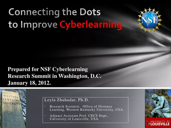 c onnecting the dots to improve cyberlearning