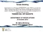 Tender Briefing ________ - slide 1