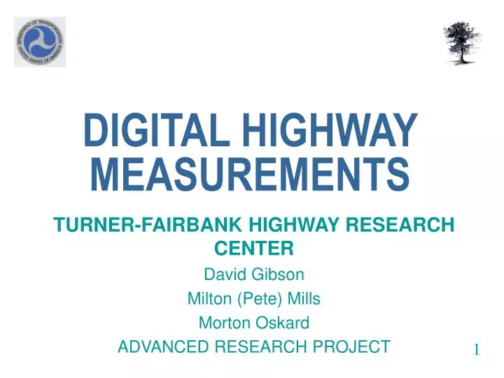 digital highway measurements
