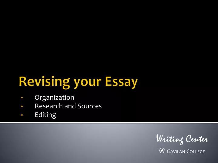 organization research and sources editing