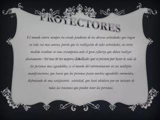 proyectores