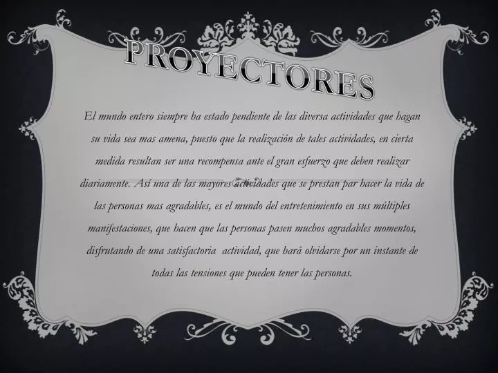 proyectores