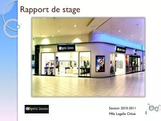 rapport de stage