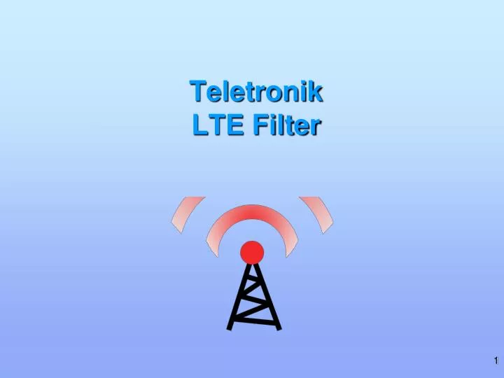 teletronik lte filter