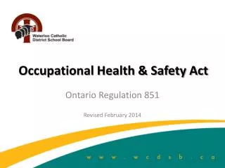 Occupational Health &amp; Safety Act
