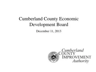 Cumberland County Economic Development Board December 11, 2013