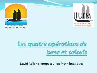 les quatre op rations de base et calculs