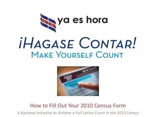 How to Fill Out Your 2010 Census Form