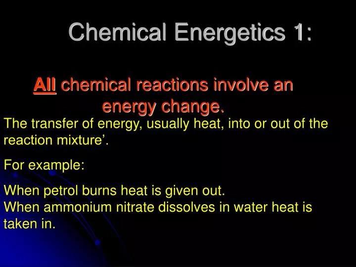 chemical energetics 1