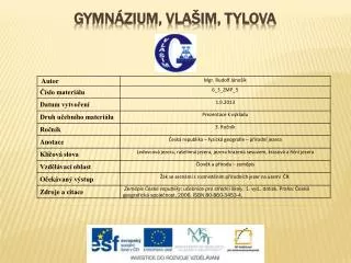 gymn zium vla im tylova