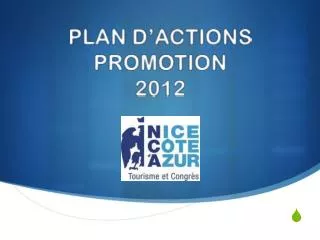 plan d actions promotion 2012