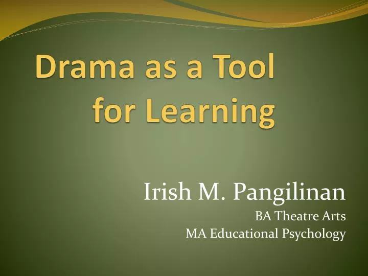 drama as a tool for learning