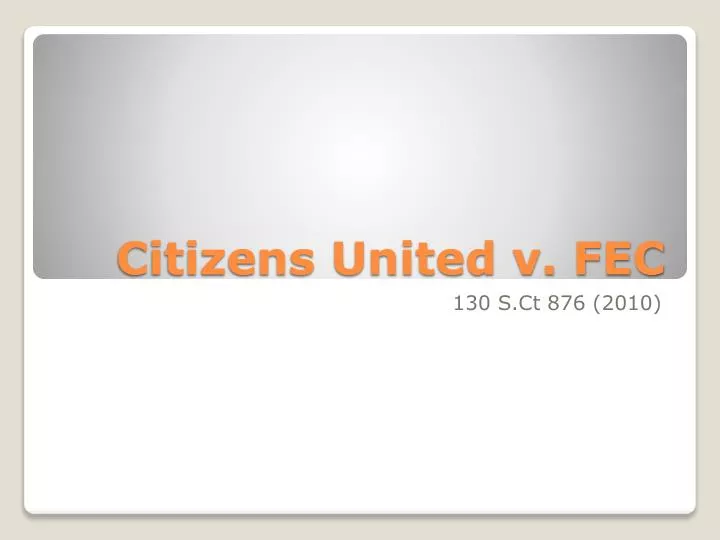 citizens united v fec