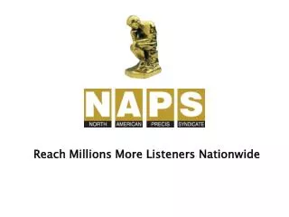 Reach Millions More Listeners Nationwide