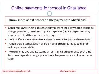 Online payment for school in Ghaziabad