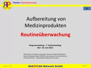 aufbereitung von medizinprodukten routine berwachung