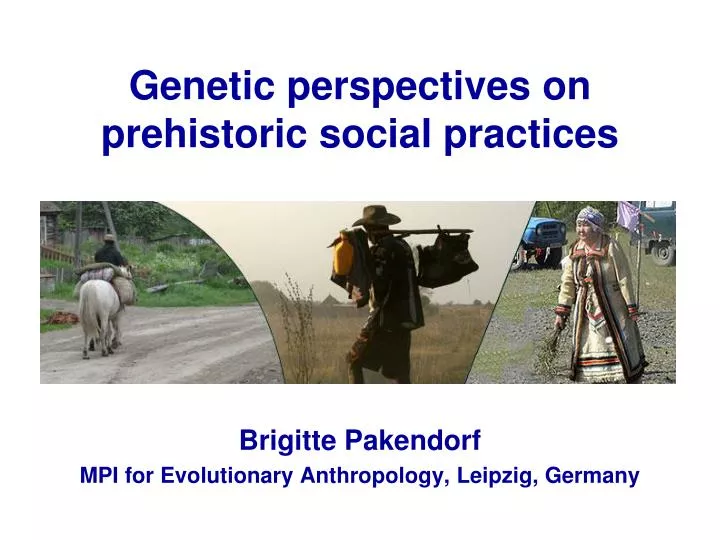 genetic perspectives on prehistoric social practices