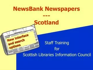 NewsBank Newspapers --- Scotland