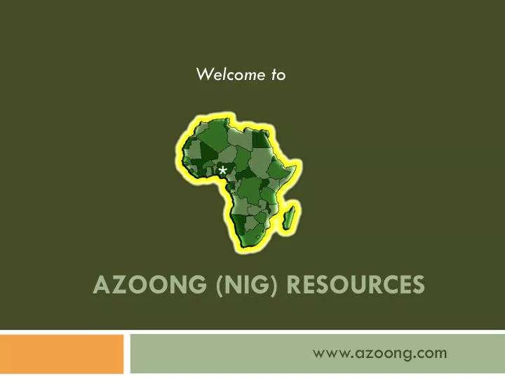 azoong nig resources