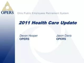 2011 Health Care Update