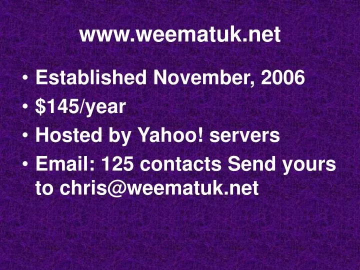 www weematuk net