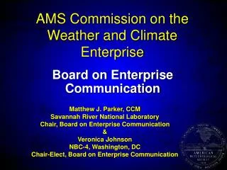 ams commission on the weather and climate enterprise