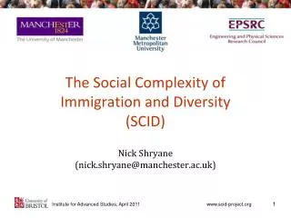 The Social Complexity of Immigration and Diversity (SCID)