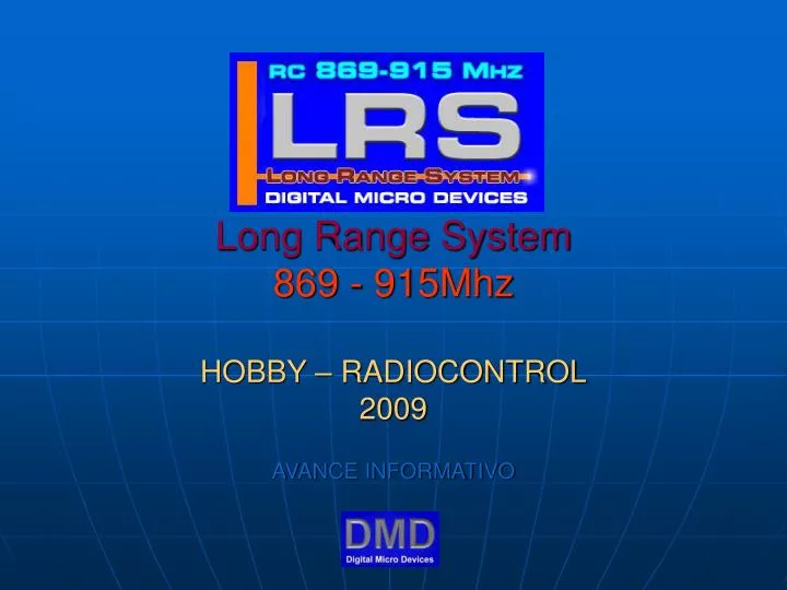 long range system 869 915mhz hobby radiocontrol 2009 avance informativo