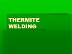 THERMITE WELDING - slide 1