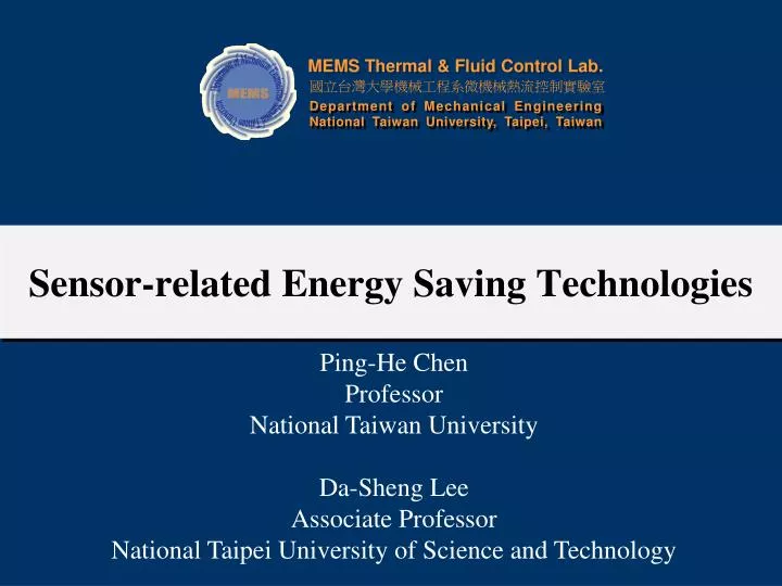 sensor related energy saving technologies