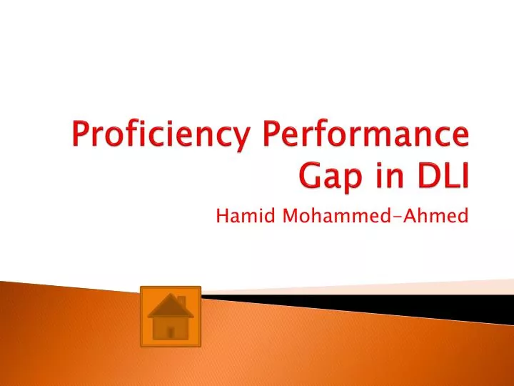 proficiency performance gap in dli