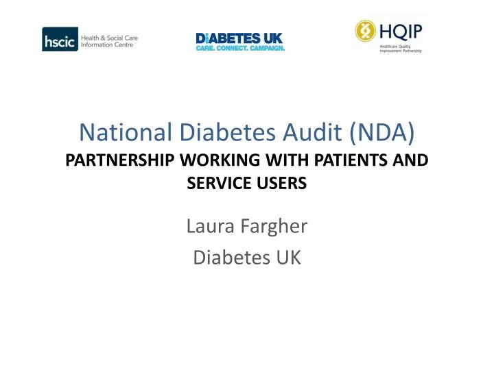 national diabetes audit nda partnership working with patients and service users