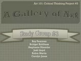 a gallery of art