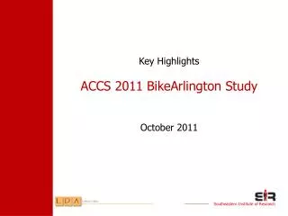 ACCS 2011 BikeArlington Study