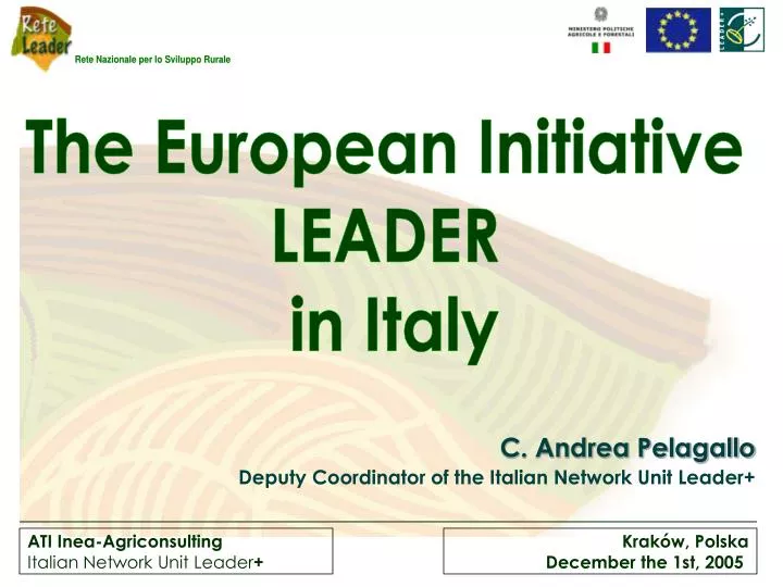 c andrea pelagallo deputy coordinator of the italian network unit leader