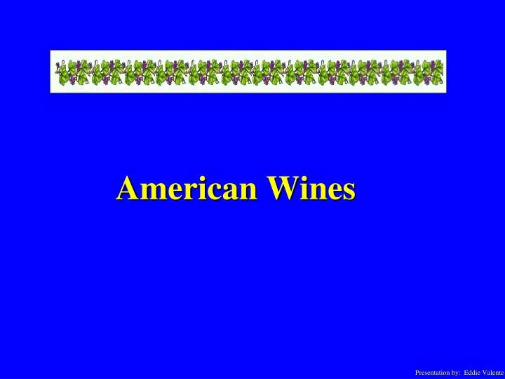 american wines