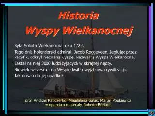 historia wyspy wielkanocnej